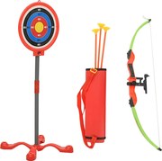 vidaXL Set tir cu arc și săgeți cu țintă pentru copii