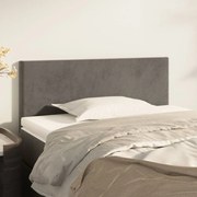 vidaXL Tăblie de pat, gri închis, 80x5x78/88 cm, catifea