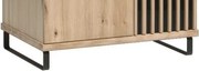 Picioare metalice, 40,6x10, negre, KOLI