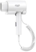 Uscator de par Adler AD2285w, sistem montare pe perete, 3 setari temperatura, viteza 26m/s, 18500 RPM, 2000W