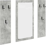 vidaXL Răcător de paltoane montat pe perete Pe perete Gri din beton