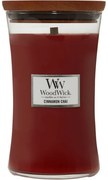 Lumânare parfumată vază mare WoodWick CinnamonChai, 609 g