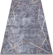 MIRO 51233.809 covor lavabil Geometric anti-alunecare - gri - SECUNDAR-COTATI PRODUSUL