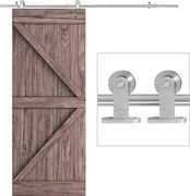 Pista pentru usa glisanta HOMCOM din otel cu kit de montare | Aosom RO