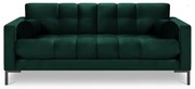 Canapea din catifea Cosmopolitan Design Bali, verde închis