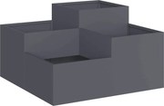 vidaXL Vază pentru Grădină Antracit 80 x 80 x 48 cm Oțel