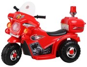 Motocicleta Electrica cu Acumulator Pentru Copii NOVOKIDS™ Motor Sport, Cu Melodii si Lumini, Trotineta Electrica, 3 Roti, MERS CU SPATELE, Rosu