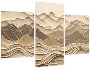 Tablou - Linii Montane 3D (90x60 cm)