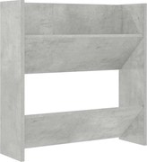 vidaXL Pantofar de perete, gri beton, 60x18x60 cm, PAL