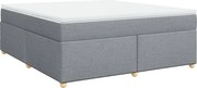 vidaXL Pat continental, gri deschis, 180x200 cm, material textil