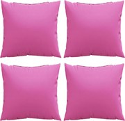 vidaXL Perne decorative 4 pcs Roz 60 x 60 cm Material din poliester