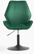 HR350N Scaun Verde din Catifea Bază Neagră