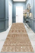 Covor, Straor Dinario Beige Djt  , 80x200 cm, Poliester, Bej / nurcă