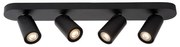 Lucide 23954/21/30 - Lampă spot XYRUS 4xGU10/5W/230V negru