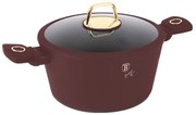 Oală cu capac 24 cm, 4.1L – Berlinger Haus BH8041, Leonardo Collection, potrivită pentru plită sau cuptor