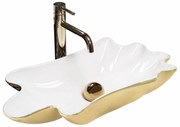 Lavoar Sea alb/auriu L62 cm