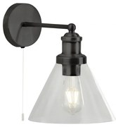 Aplica de perete design clasic Pyramid negru 1277BK SRT