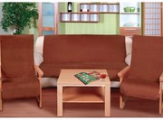 Cuverturi de canapea şi fotolii Korall micro, maro, 150 x 200 cm, 2 buc. 65 x 150 cm