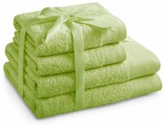 AmeliaHome Set de prosoape Amari verde deschis, 2 buc. 50 x 100 cm, 2 buc. 70 x 140 cm