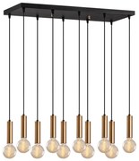 Candelabru TEMPO pe cablu, 10 x E27, 40 W, 230 V, auriu