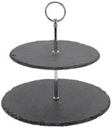 Tavă din piatră pentru prăjituri și gustări, 2 niveluri