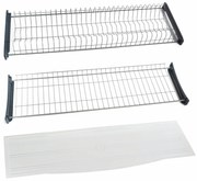 Scurgator /picurator vase pentru corp de de 450 | 600 | 700 | 800 | 900 mm , otel/plastic gri (Latime corp: 600 mm)