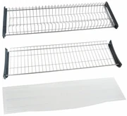 Scurgator /picurator vase pentru corp de de 450 | 600 | 700 | 800 | 900 mm , otel/plastic gri (Latime corp: 600 mm)