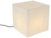 Lampă de exterior inteligentă albă 38 cm pătrat inclusiv LED A60 IP44 - Nura