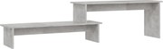 vidaXL Comodă TV, gri beton, 180x30x43 cm, PAL