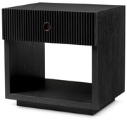 Noptiera design LUX, Furnir de stejar gri carbune, Dimitrios