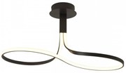 Lustra LED dimabila design modern NUR maro oxid