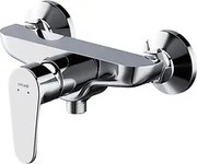 Baterie dus cu montare pe perete, crom, Cersanit Libra