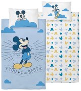 Lenjerie de pat pentru copii Mickey Mouse Ești celmai bun, 100 x 135 cm, 40 x 60 cm