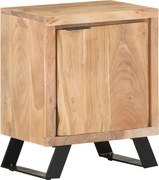 vidaXL Noptieră, 40x30x50 cm, lemn masiv de acacia cu margini vii