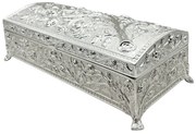 Caseta bijuterii PHOEBE, 22.5x10x8cm, Argintiu