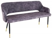Bancheta tapitata design modern Paris 160cm, gri