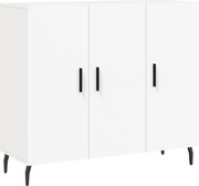 vidaXL Dulap, alb, 90x34x80 cm, lemn compozit