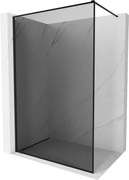 Mexen Kioto-XF panou de duș Walk-in cu ramă 110 x 202 cm, grafit 10 mm, negru - 800-110-104-70-40-X