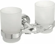 SAPHO XR900 X-Round suport pentru perii, inclusivpahare, argintiu