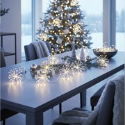 Brilagi - Ghirlandă LED pentru exterior, 150 LED, 5 m, IP44, alb rece, efect de artificii