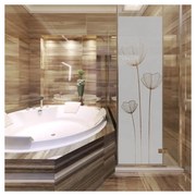 Autocolant pentru cabina de duș Ambiance Poppy Flowers