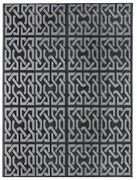 Covor de exterior, cu doua fete, 180x120 cm, gri