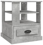 vidaXL Masă laterală, gri beton, 50x50x60 cm, lemn prelucrat