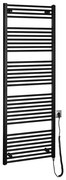 Radiator portprosop electric pentru baie Aqualine DIRECT-E 800W/230V 168 cm negru mat