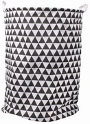 Cos pentru jucarii si rufe Culoare alb-negru, TRIA