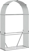 vidaXL Suport pentru bușteni, argintiu, 120x45x210 cm, oțel galvanizat