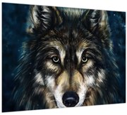 Tablou pe sticlă - Wolf (70x50 cm)