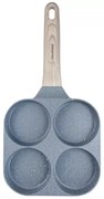 Tigaie cu 4 compartimente Klausberg KB 7822, 18,5 cm, Finisaj marmura, Inductie, Gri