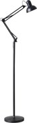 BRILAGI - Lampă de podea flexibilă TASKER 1xE27/60W/230V, 184 cm, neagră