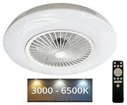 Plafonieră LED cu ventilator OPAL LED/72W/230V + telecomandă